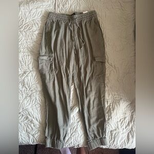 Linen blend pants
